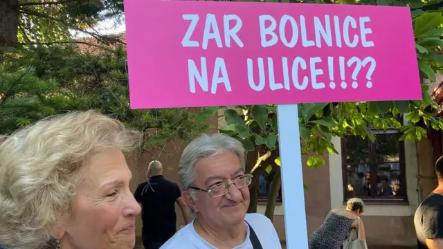 Protest ispred Paunove