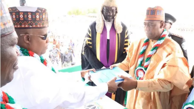 Shettima dey hand over to Zulum