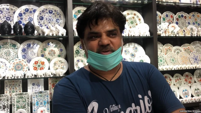 ताजमहल+लॉकडाउन