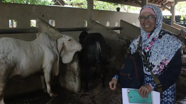 Ismi Silvia, salah satu peserta kuliah gratis di Fakultas Peternakan UGM.