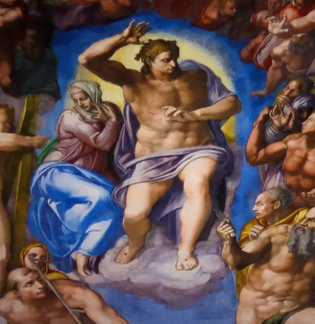 'O Dia do Juízo Final' na Capela Sistina do Vaticano (Michelangelo; 1526-1541)