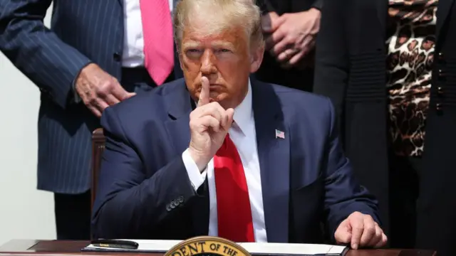 Президент Трамп на пресс-конференции в Белом доме