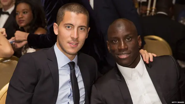 Eden Hazard and Demba Ba