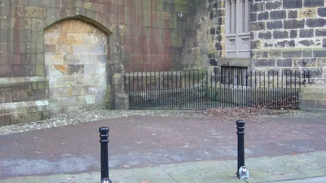 "Угол повешений" в Ланкастерском замке.