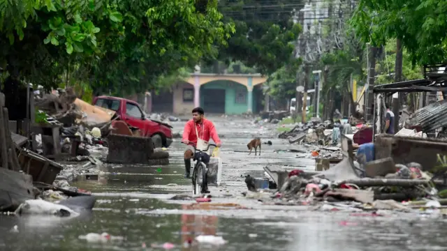 huracán Iota en 2020.