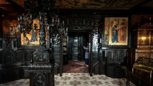 Гостиная в доме на Гернси, где жил Виктор Гюго