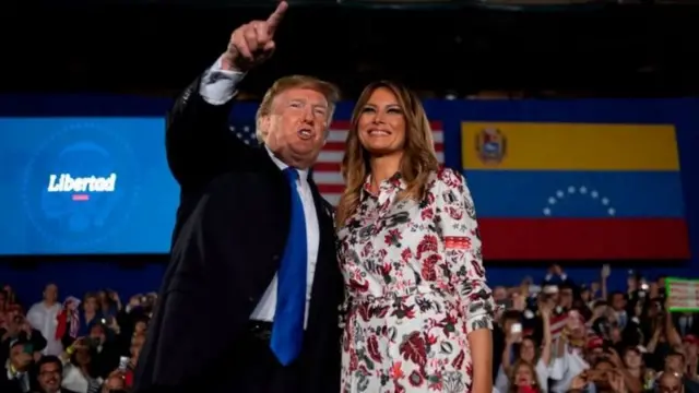 Donald e Melania Trumpevento público