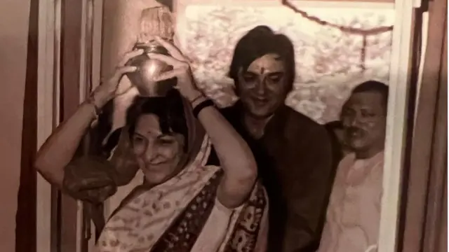 सुनील दत्त के साथ नरगिस