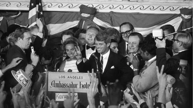 Robert Kennedy fue asesinado en el Hotel Ambassador de Los Ángeles.