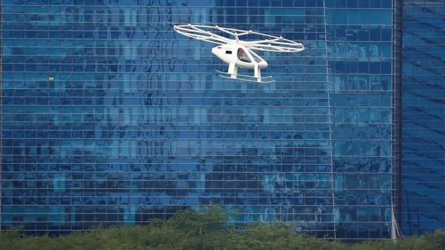 2019 அக்டோபரில் சிங்கப்பூரில் செயல்திறனை வெளிக்காட்டிய வோலோகாப்டர் ஏர் டாக்சி