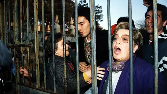 Protesta de madres gallegas contra la droga.