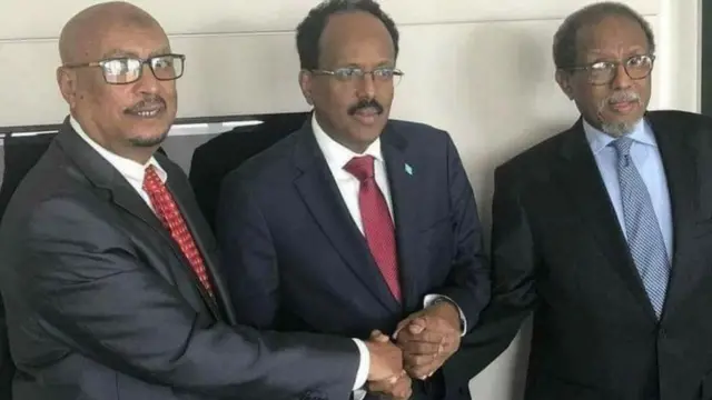 Feysal Cali Waraabe, Maxamed Cabdullaahi Farmaajo, Dr Cali Khaliif Galaydh