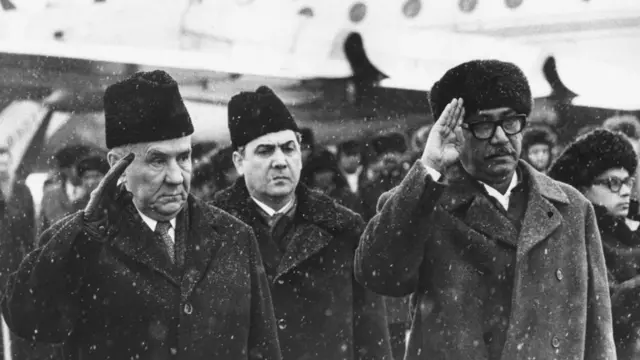 রাশিয়া সফরে শেখ মুজিবুর রহমান। ১৯৭২