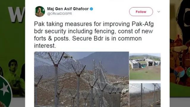 د پاکستاني پوځ رسنیزې څانګې مشر جنرال اصف غفور پر خپل د دغه پلان انځورونه خپاره کړي دي.