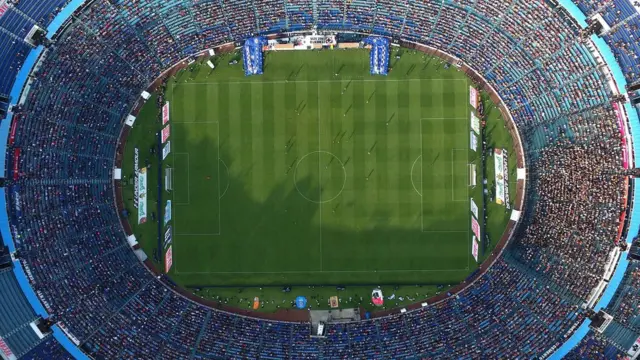Una vista aérea del Estadio Azul Foto: Santiago Arau