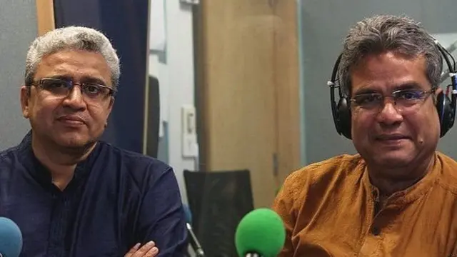 பிபிசி செய்தியாளர் ரெஹான் ஃபஜலுடன் மூத்த பத்திரிகையாளர் அஜய் சிங்