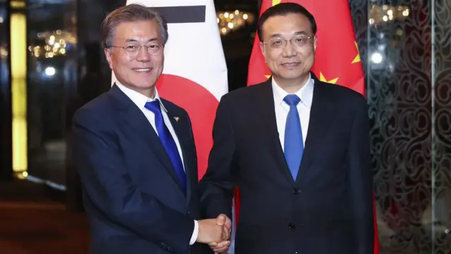 李克强与文在寅