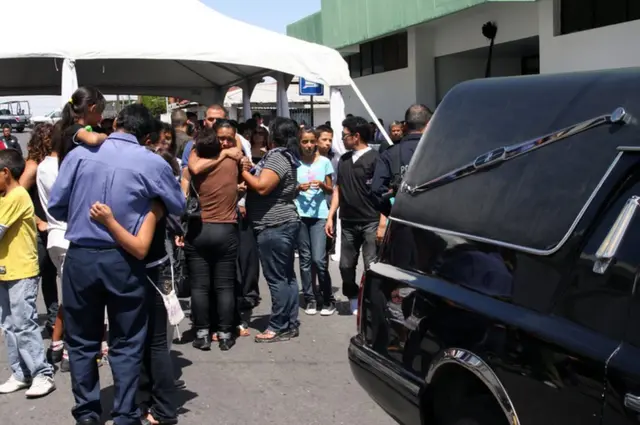 Funeral de una víctima de la violencia.