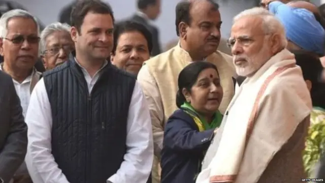 ਰਾਹੁਲ ਗਾਂਧੀ, ਨਰਿੰਦਰ ਮੋਦੀ
