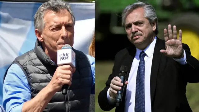 Mauricio Macri e Alberto Fernández