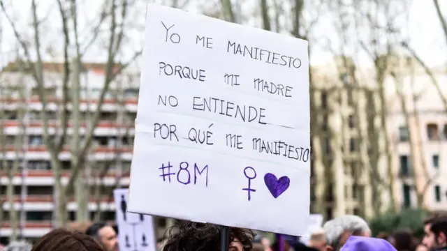 Protestas en el Día de la Mujer.