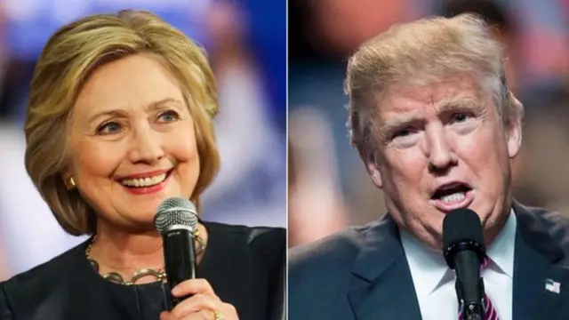 Clinton y Trump