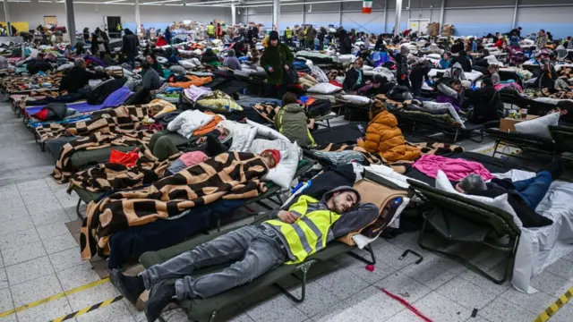 لاجئون أوكرانيون في بولندا