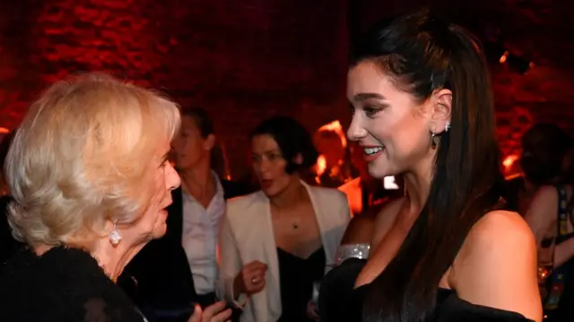 The Queen Consort with Dua Lipa