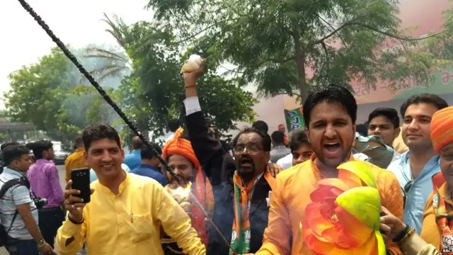 ਕਰਨਾਟਕ ਚੋਣਾਂ ਦੇ ਨਤੀਜੇ, ਭਾਜਪਾ ਦਾ ਜਸ਼ਨ