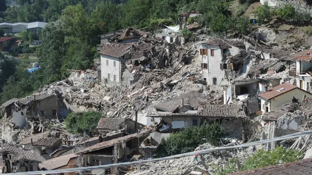 Vista aérea de Pescara del Tronto