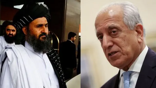 سهیل شاهین پرون پنجشنبه وویل، تېره شپه د دې ډلې مرستیال مشر ملا برادر د افغان سولې لپاره د امریکايي استازي زلمي خلیلزاد سره خبرو کې شامل و.