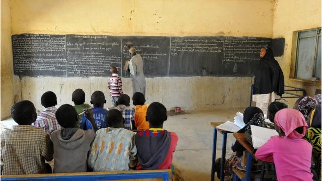Une salle de classe à Ghao dans le Nord du Mali