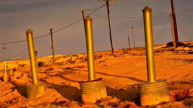 "Chimeneas" en el desierto