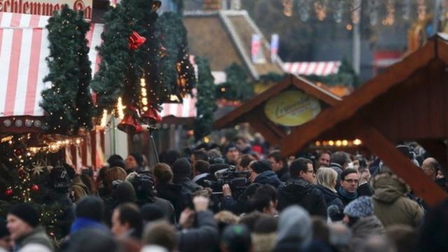 德國柏林聖誕市場2016年12月遭襲後重新開放