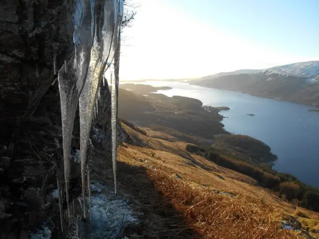 Icicles on Ben Lomond.