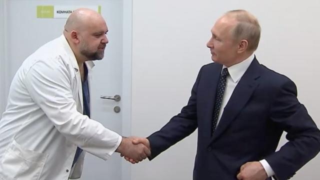 Vladimir Putin avec Denis Protsenko