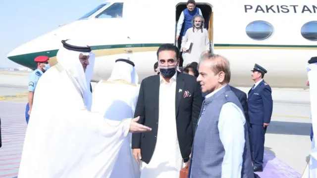 شہباز شریف، بلاول بھٹو اور وفد کے دیگر اراکین