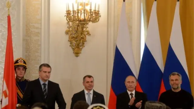 Підписанти угоди про входження Криму до складу Росії у березні 2014 року