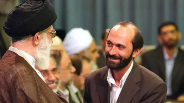 Saeed Tousi e o aiatolá Ali Khamenei