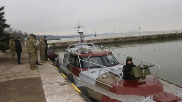 Катер типа УМС-1000 пограничников в Мариуполе