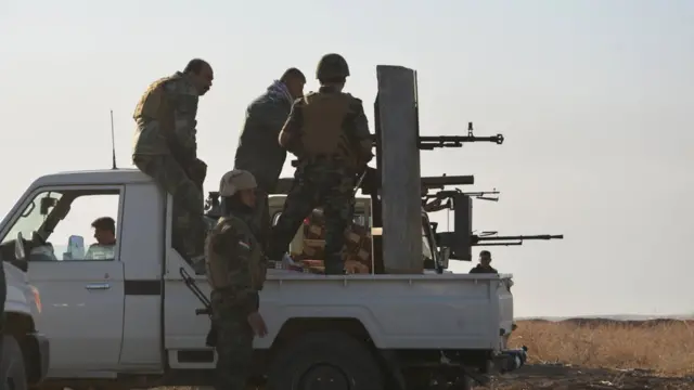 Musul'daki Peşmerge güçleri