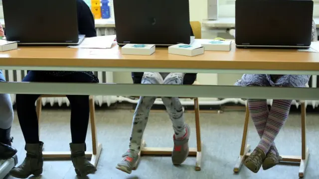 Alumnos de escuela en Alemania.