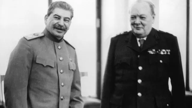 斯大林和丘吉尔