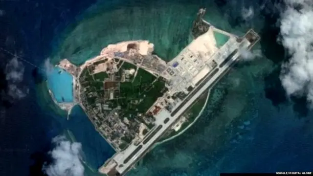 दक्षिण चीन सागर, अमरीका, चीन