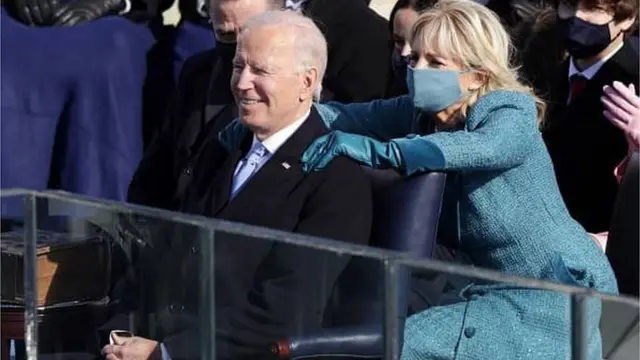 US President Joe Biden and wife Jill Biden