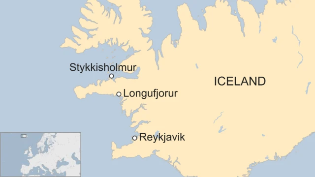 Map of Iceland