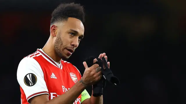 Barcelona are eyeing Arsenal's Pierre-Emerick Aubameyang