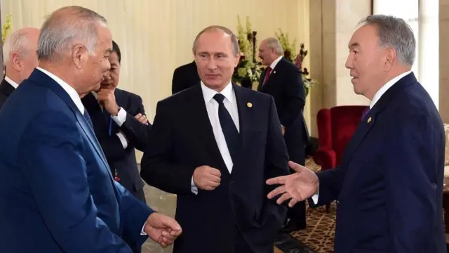Islom Karimov, Vladimir Putin va Nursulton Nazarboyev