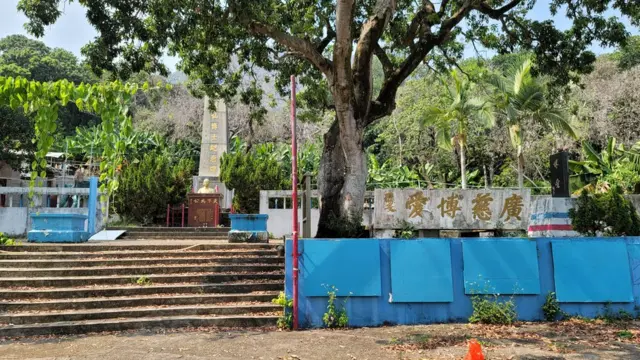 已無人管理的香港屯門紅樓中山公園(BBC中文圖片29/9/2021)