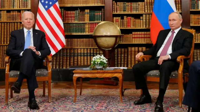 Joe Biden y Vladimir Putin